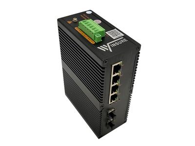wsCom1005P系列二光四電工業(yè)級POE收發(fā)器